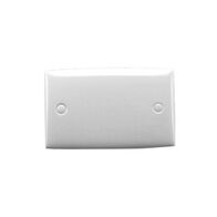 Standard Series, Flush Plate, Blank, Standard - White Electric