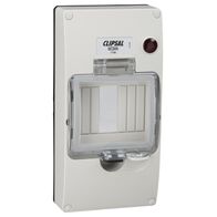 Clipsal - 56 Series, Mounting Cover Kit, 4 Module, with 240/415V Neon - Grey