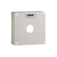 Clipsal - 56 Series, Lid, 1 Gang with 1 X 22mm Diameter Aperture. Lid Made of Plastic & Includes Gasket - Resistant Orange