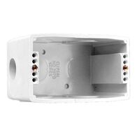 2000 Series, Wall Boxes - Plastic, Moulded Plastic Wall Box 1 Gang - Deep Type - Grey