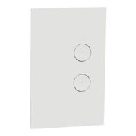 C-Bus, SpaceLogic Wall Plate, Saturn Zen, A-Series, Key Input unit, 2 keys - Zen White