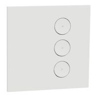 C-Bus, SpaceLogic Wall Plate, Saturn Zen, E-Series, Key Input unit, 3 keys - Zen White