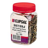 Clipsal - General Accessories, Bugle Head, Self Drilling Point, 7 X 25mm, Jar 400