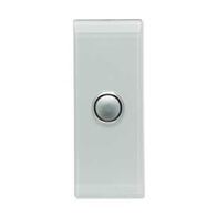 Saturn Series, push-button Switch LED Architrave, 1 Gang - Ocean Mist