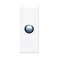 Saturn Series, push-button Switch LED Architrave, 1 Gang - Pure White
