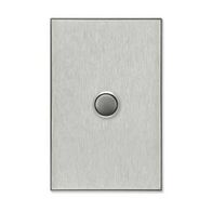 Saturn Series, Switch Cover, 1 Gang - Horizon Silver