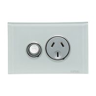 Saturn Series, Single Switch Power Point, 250V, 10A - Ocean Mist