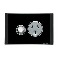 Saturn Series, Single Switch Power Point, 250V, 10A - Espresso Black