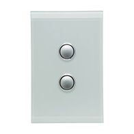 Saturn Series, Switch Cover, 2 Gang - Ocean Mist