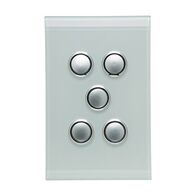 Saturn Series, Switch Cover, 5 Gang - Ocean Mist