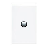 Saturn Series, push-button Switch LED, 1 Gang, 20A - Pure White