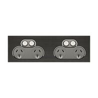 Saturn Series, Quad Switch Power Point, 250V, 10A - Horizon Black