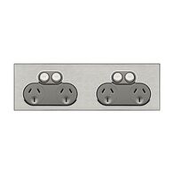 Saturn Series, Quad Switch Power Point, 250V, 10A - Horizon Silver