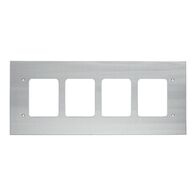 Medilec, Flush Mount Metal Plate, Wall Boxes, 4 Gang, Fascia