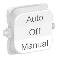 Pro Series, Rocker Toggle, 3-pos AUTO-OFF-MANUAL - Extra Vivid White