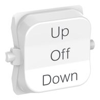 Pro Series, Rocker Toggle, 3-pos UP - OFF - DOWN - Extra Vivid White