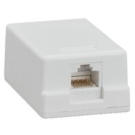 Clipsal Actassi, Surface Mount Block, Category 6 UTP, 1 Port - White Electric