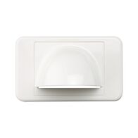 Clipsal Actassi, Wall Plate, Bull Nose, Flush Mounting - White Electric