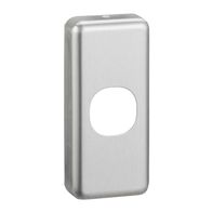 Classic C2000 Series, Switch Plate Cover, 1 Gang, Architrave - Brushed Aluminium