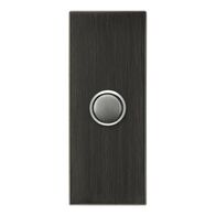 Saturn Series, push-button Switch LED Architrave, 1 Gang - Horizon Black