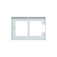 Medilec, Flush Mount Metal Plate, Wall Boxes, Grids, 2 Gang