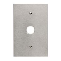 Metal Plate Series, Switch Grid Plate and Cover, 1 Gang, BSL Style, Less Mechanism, Over Size - Black