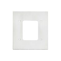 Medilec, Flush Mount Metal Plate, 1 Gang Fascia, Stainless Steel