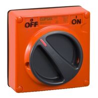 Clipsal - 56 Series, Surface Switch, PVC IP66 1 Gang 10A Less Enclosure - Resistant Orange