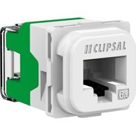 Clipsal Actassi, S-110 RJ45 Connector, 40M, Unshielded, Cat6A, Bag x 1 - Extra Vivid White