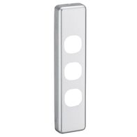 Classic C2000 Series, Switch Plate Cover, 3 Gang, Architrave - Brushed Aluminium
