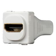 Clipsal Actassi, HDMI Adaptor, 30 Series Mech, Straight Rear Connection - White Electric