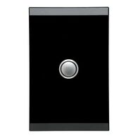 Saturn Series, push-button Switch LED, 1 Gang, 20A - Espresso Black