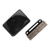 Clipsal - Max 4, Mini Neutral link, 100 A 500 V 14 hole with cover Black