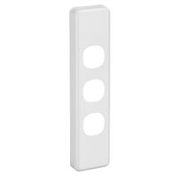 Classic C2000 Series, Switch Plate Cover, 3 Gang, Architrave - White Electric