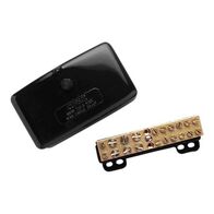 Clipsal - Max 4, Mini Neutral link, 140 A 500 V 10 hole with cover front wiring Black