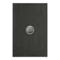 Saturn Series, push-button Switch LED, 1 Gang, 20A - Horizon Black