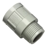Clipsal - Cable Management, Adaptor, PVC, Plain to Screwed Conduit, 16mm - Grey