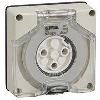 Clipsal - 56 Series, Socket Outlet, Surface 3 Pole Round 20A Less Enclosure - Grey