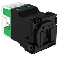 Clipsal Actassi, RJ45 Jack, CAT6A UTP 30M Shutter - Black