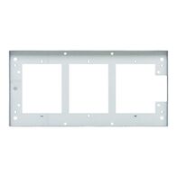 Medilec, Flush Mount Metal Plate, Wall Boxes, Grids, 3 Gang