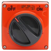 Clipsal - 56 Series, Surface Switch, IP66 1 Gang 3 Pole 20A Less Enclosure - Resistant Orange