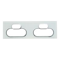 Saturn Series, Cover Socket Outlet, Quad switched, Horizontal - Ocean Mist