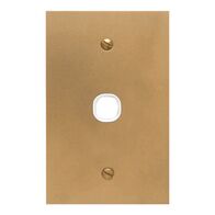 Metal Plate Series, Switch Grid Plate and Cover, 1 Gang, BBSL Style, Less Mechanism, Over Size - Black