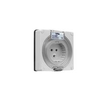 Clipsal - 56 Series, Socket Inlet, Surface 3 PIN 10A Less Enclosure - Grey