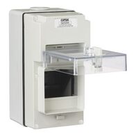 Clipsal - 56 Series, Switchboard Enclosure, 4 Module, Surface Mount, Full DIN Rail - Grey