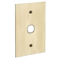 Metal Plate Series, Switch Grid Plate and Cover, 1 Gang, BBSL Style, Less Mechanism, Over Size - White Electric