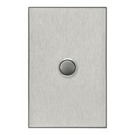 Saturn Series, push-button Switch, 1 Gang, 20A - Horizon Silver