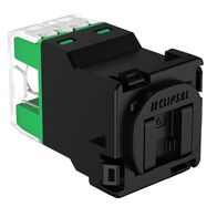 Clipsal Actassi, RJ45 Jack, CAT6 UTP 30M Shutter - Black