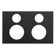 Saturn Zen, Double Power Point Cover, Horizontal Mount, Clip-On - Zen Black