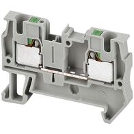 Linergy, Terminal block, Linergy TR, push-in type, feed through, 2 points, 4mm², grey, set of 50